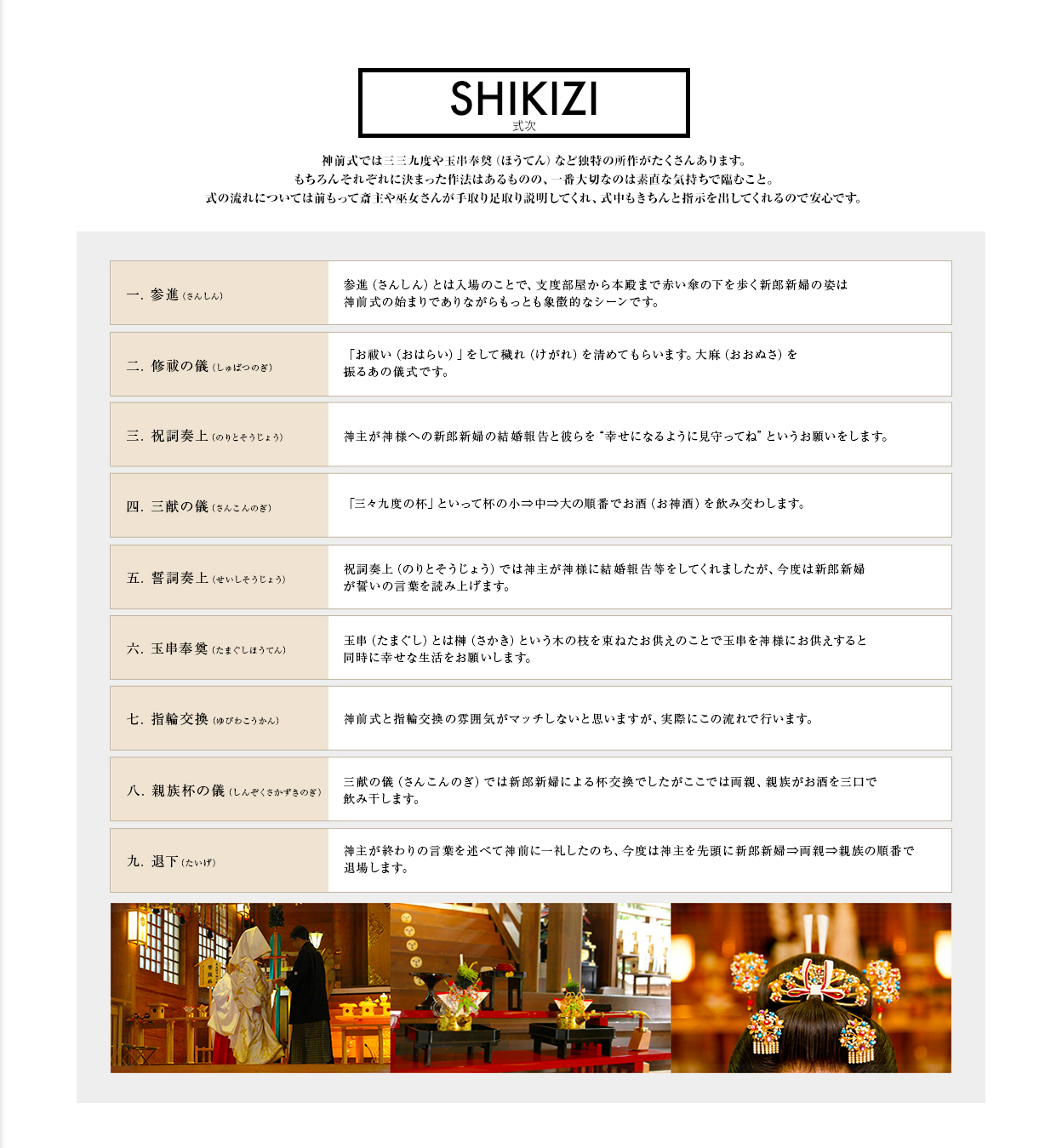 SHIKIZI 式次